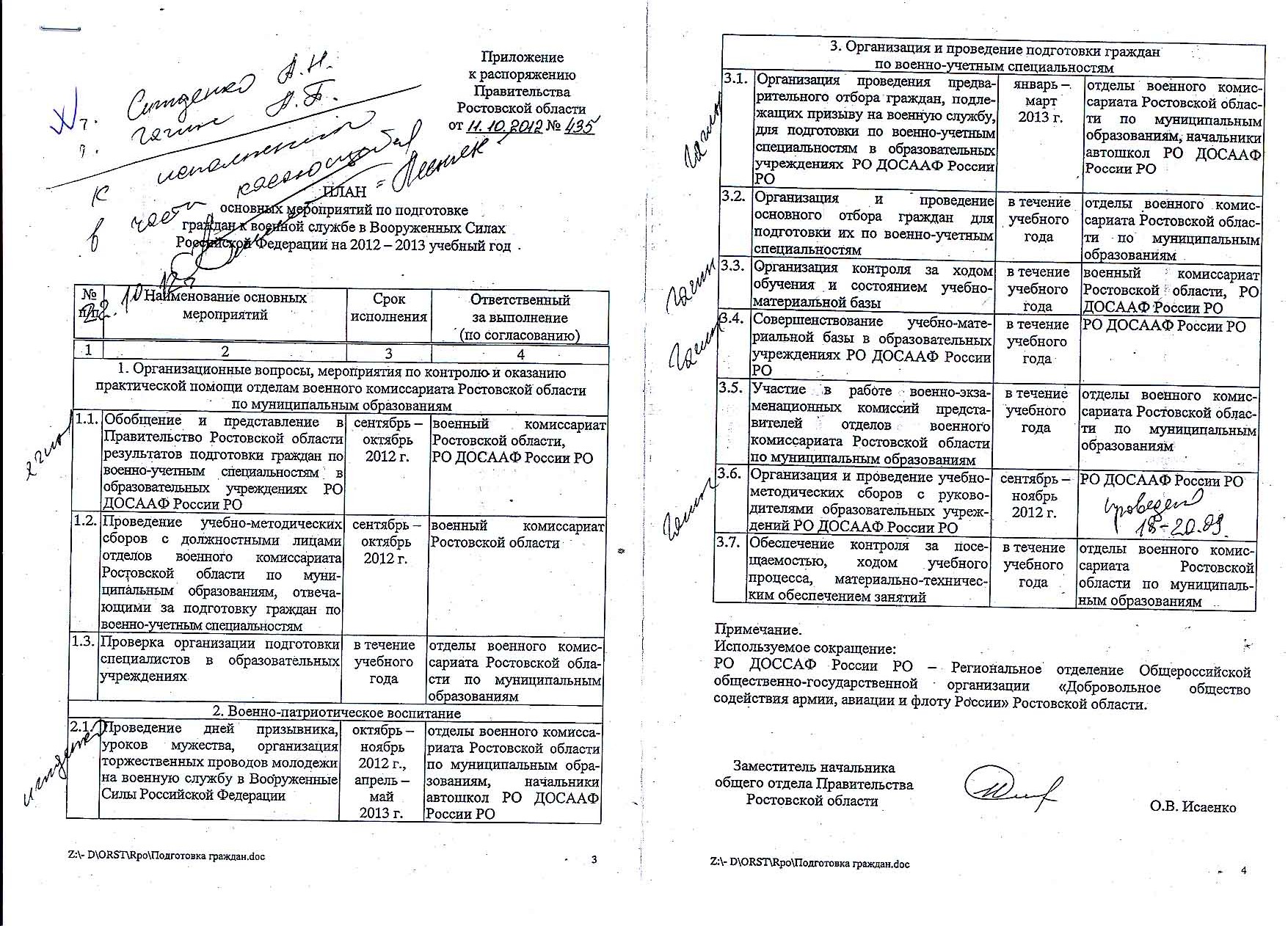 Планы и задачи деятельности - ДОСААФ Ростов-на-Дону